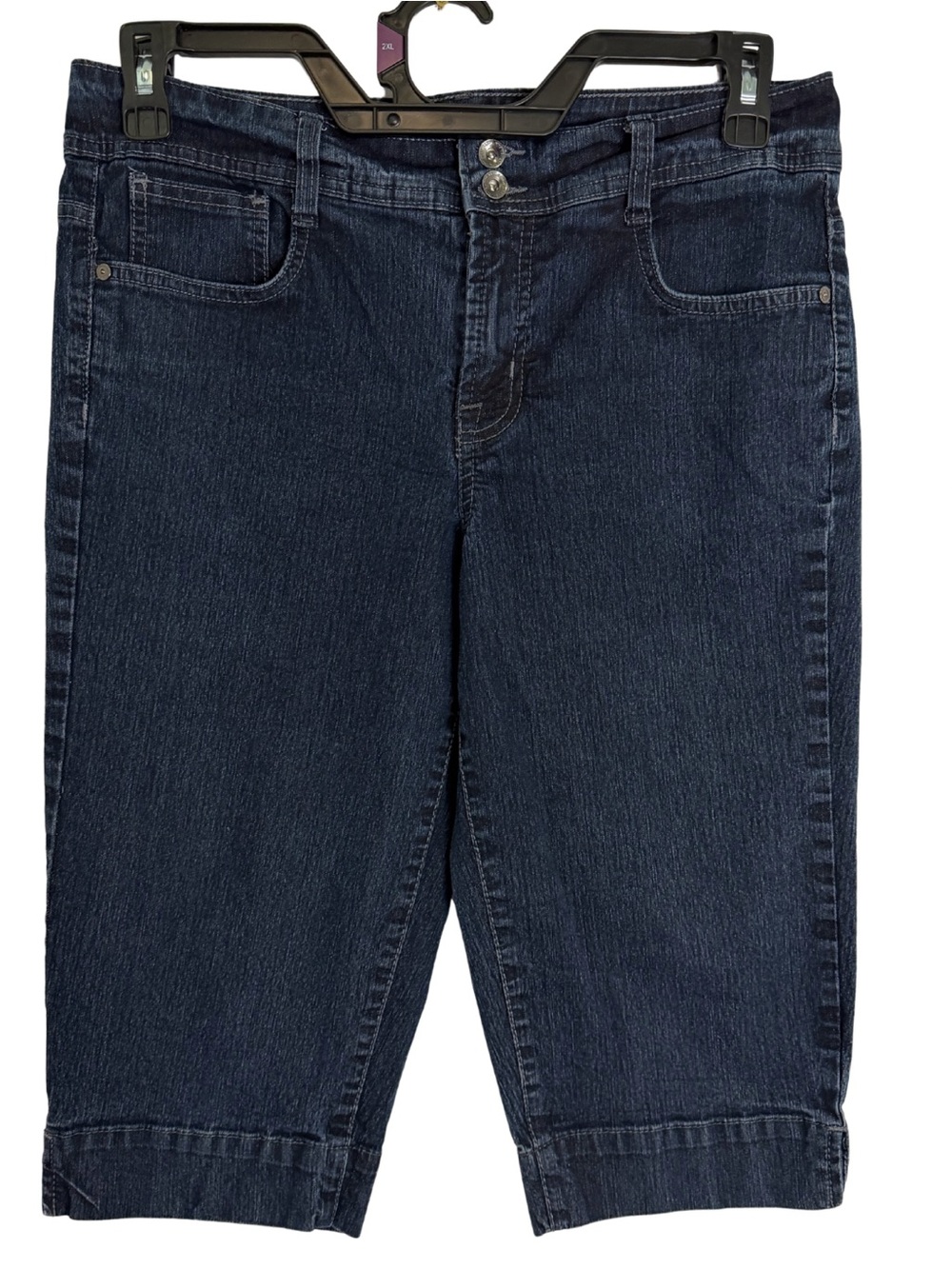 3/$20 Nine West Dark Blue Capri Jeans Size 8/28
